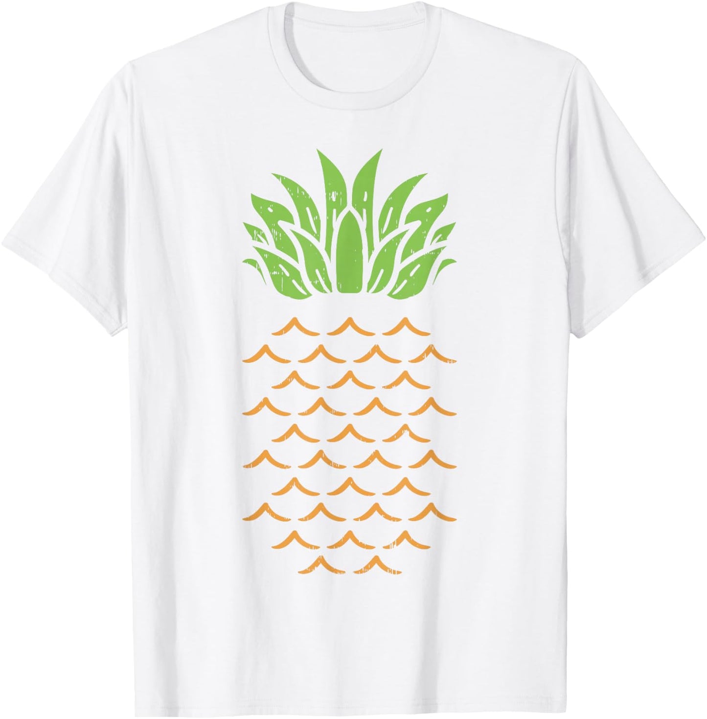 Pineapple Funny Fruit Food Lazy DIY Easy Halloween Costume T-Shirt - T-Shirt | White