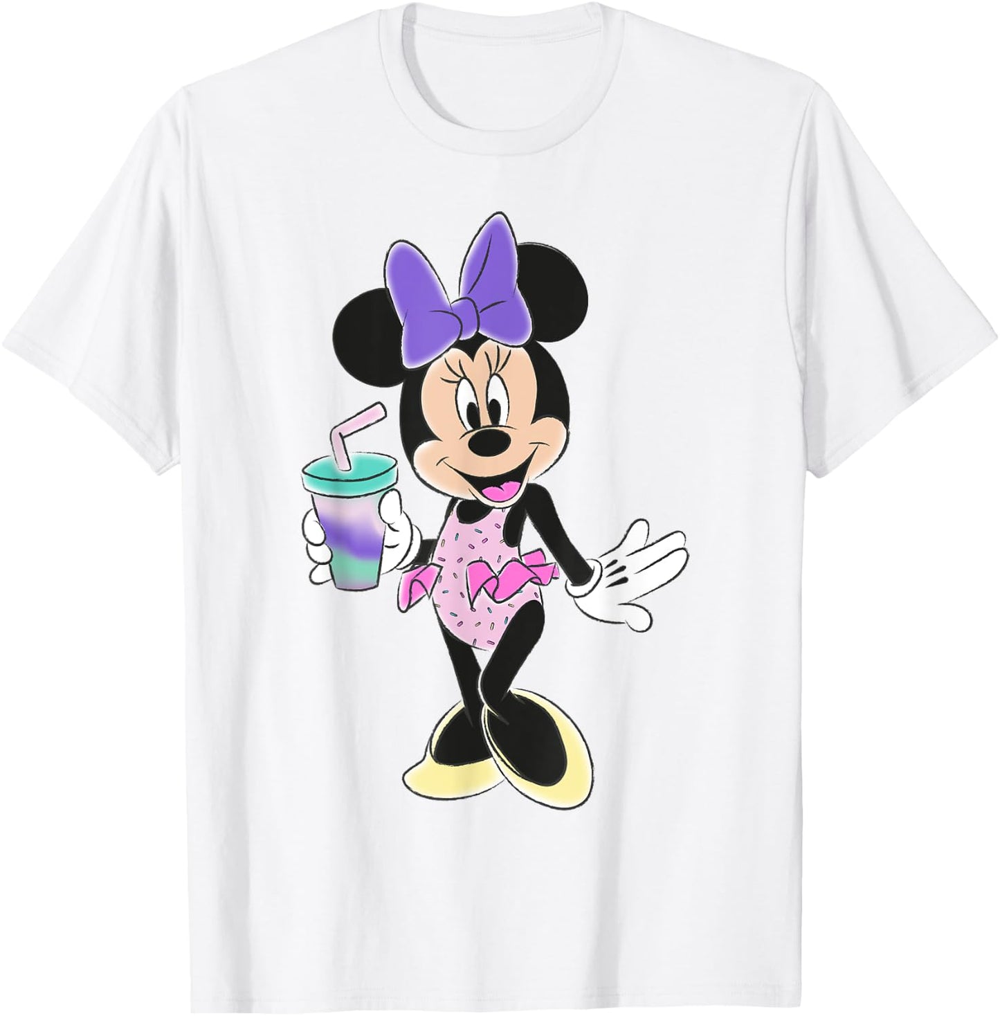Disney - Minnie Mouse Unicorn Ruffle Swimsuit T-Shirt - T-Shirt | White