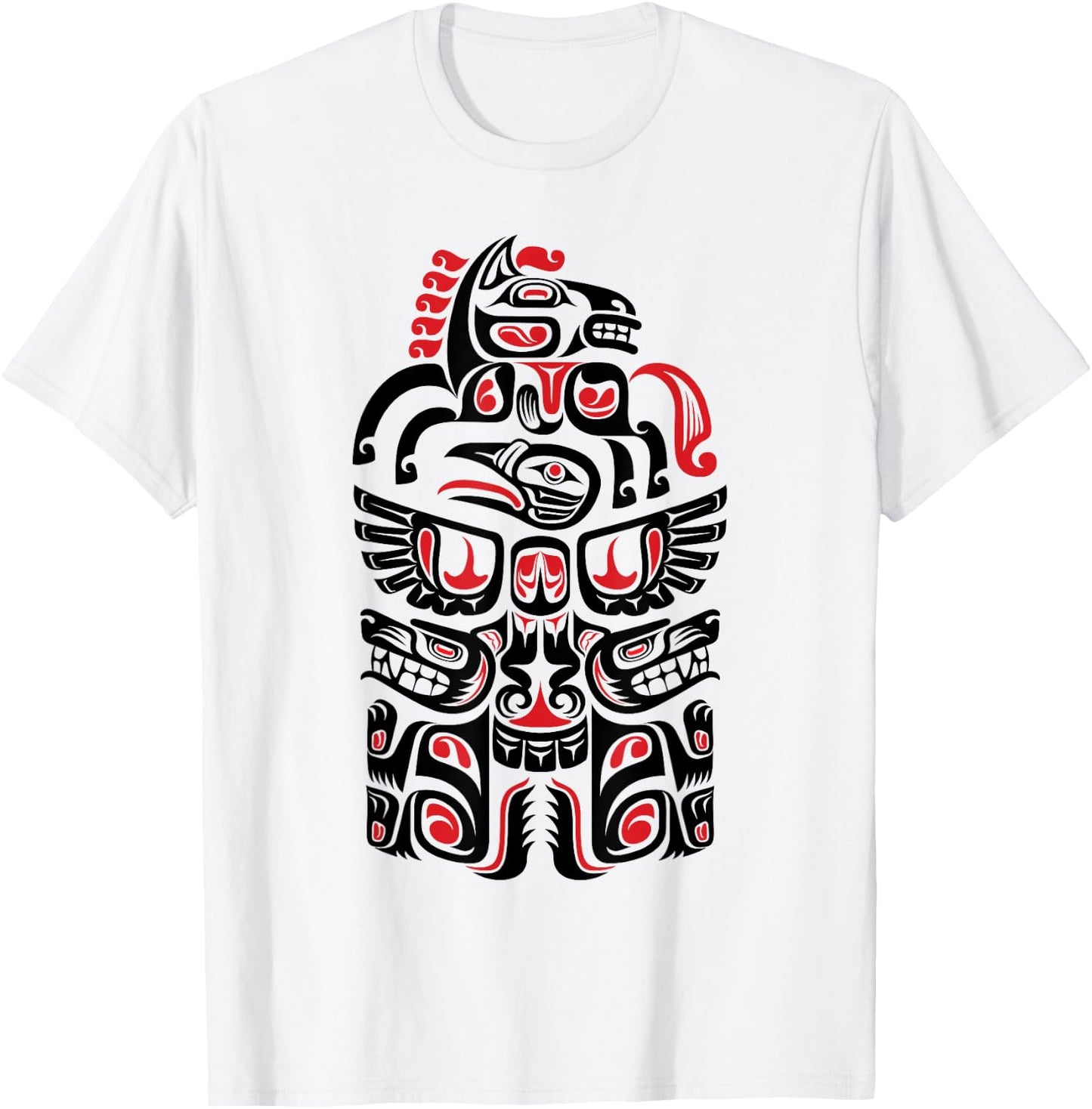 Native American Haida Art Lover Native Indian People Gift T-Shirt - T-Shirt | White