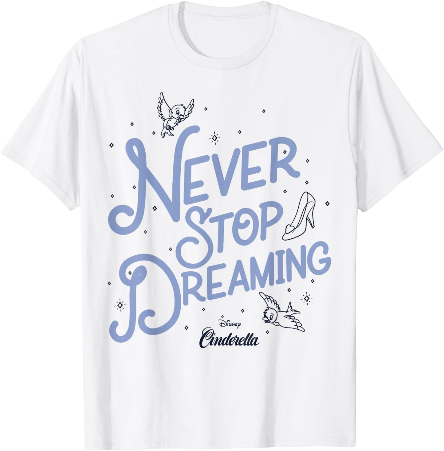 Disney Cinderella Never Stop Dreaming T-Shirt - T-Shirt | White