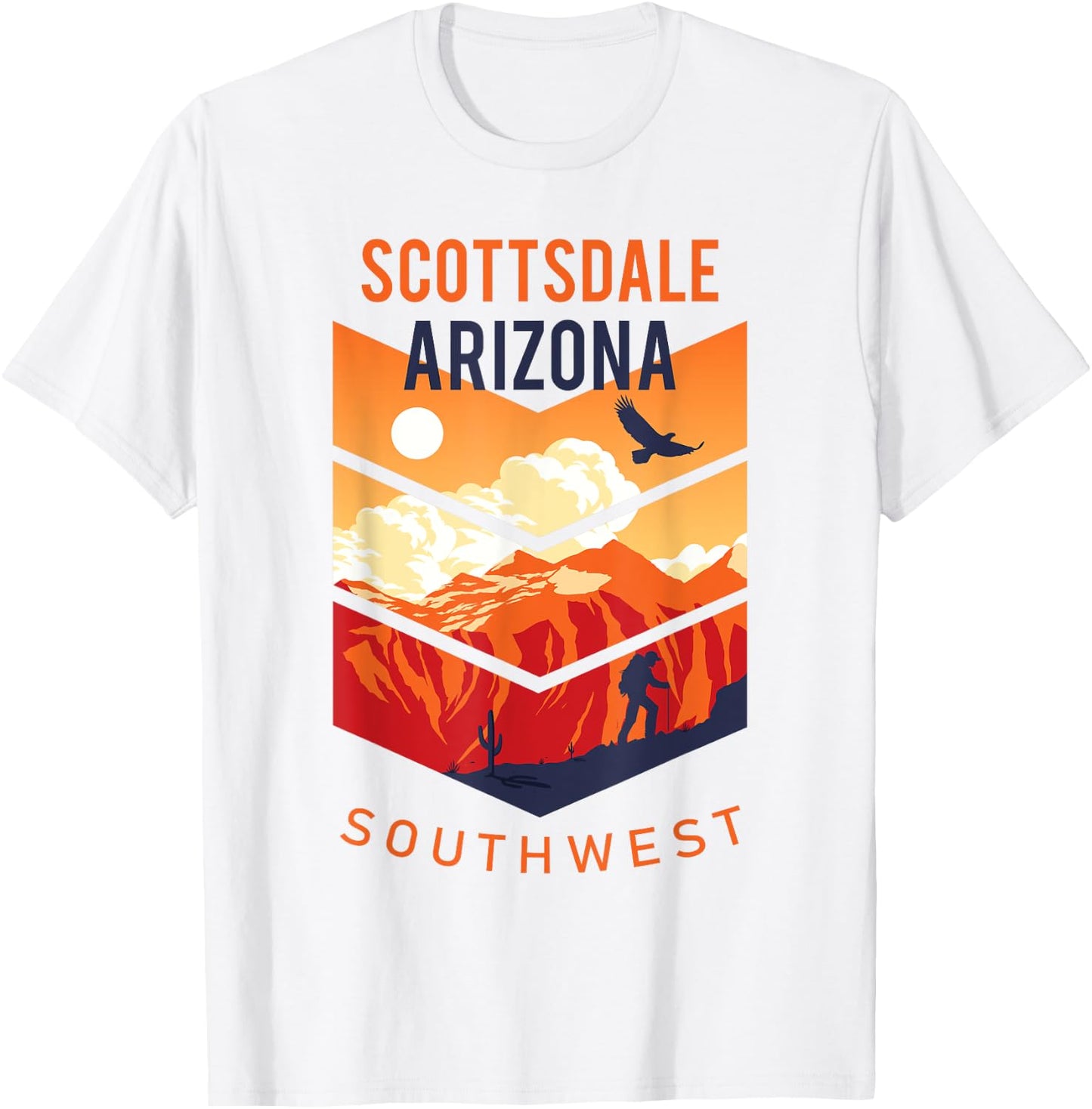 Scottsdale Arizona Native Home State Vintage Southwest T-Shirt - T-Shirt | White