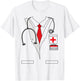 Physician ER Doctor Halloween Costume Dr Stethoscope T-Shirt - T-Shirt | White