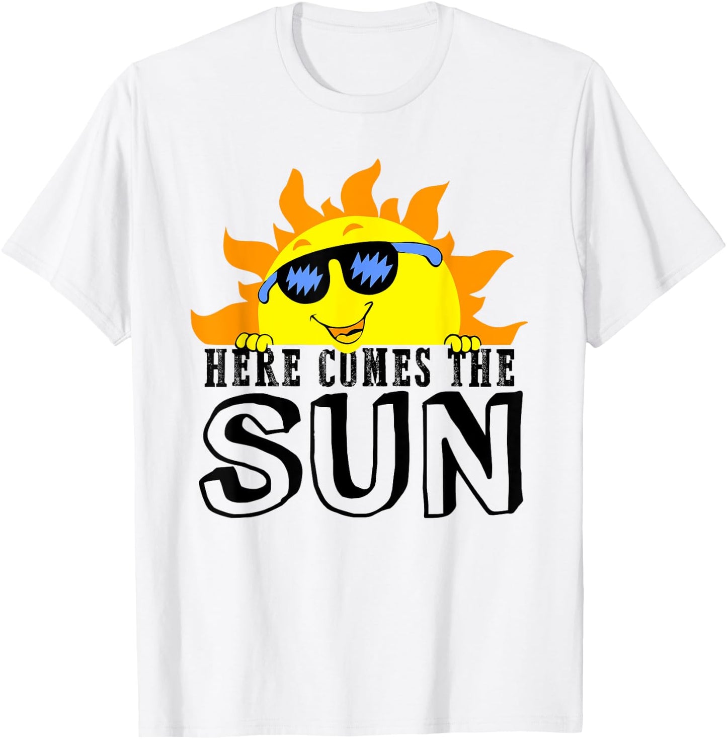 Here Comes The Sun Beach Lover Summer Vacation women T-Shirt - T-Shirt | White