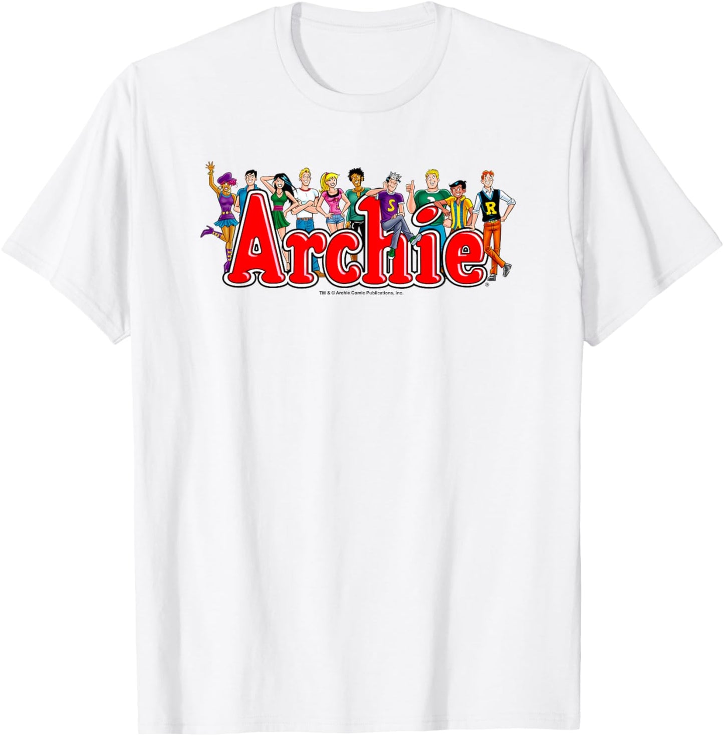 Archie Comics Character Lineup Logo T-Shirt - T-Shirt | White