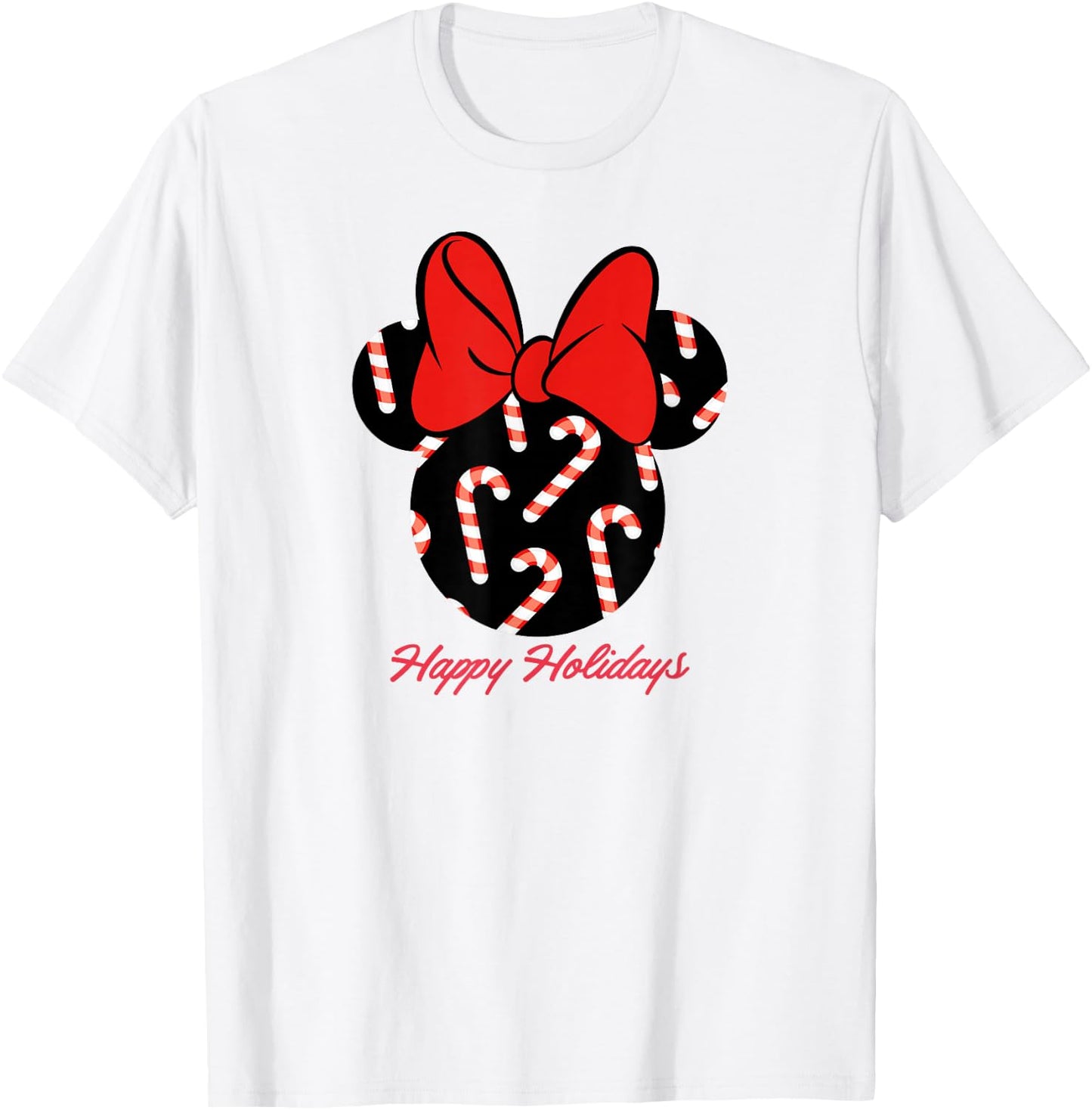 Disney Minnie Candy Canes Holiday T-Shirt - T-Shirt | White