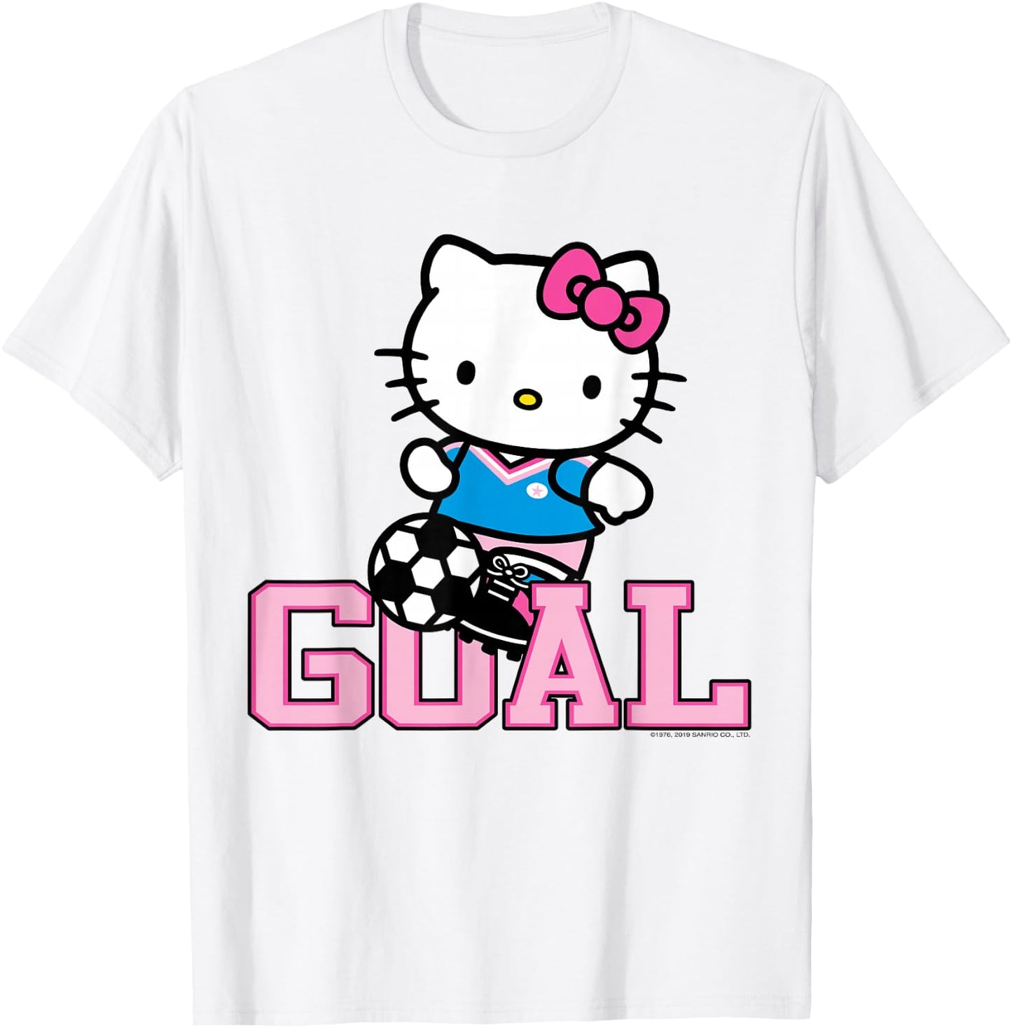 Hello Kitty Soccer Goal Sports Athlete Shirt T-Shirt - T-Shirt | White