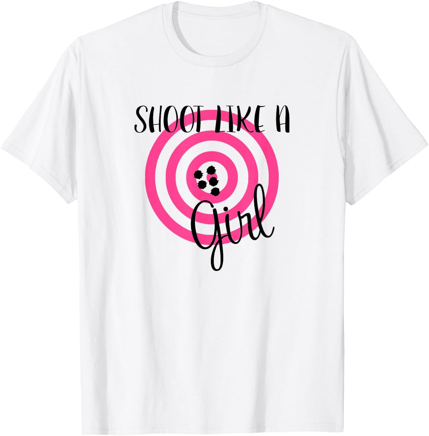Shoot Like a Girl - Guns Ammo & America Clothing Co. T-Shirt - T-Shirt | White