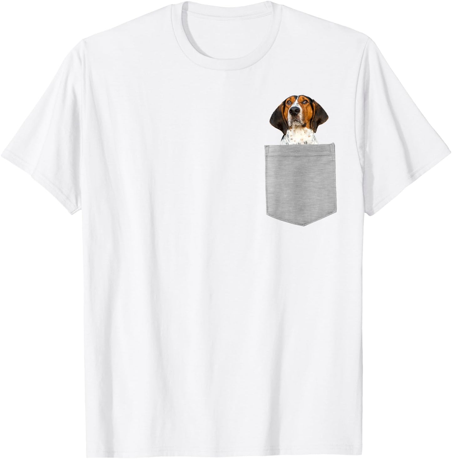 Dog in Your Pocket Treeing Walker Coonhound T-Shirt - T-Shirt | White
