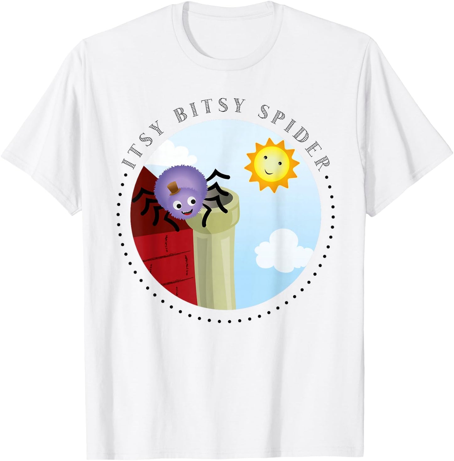 Itsy Bitsy Spider unique Nursery Rhymes Toddler T-Shirt - T-Shirt | White