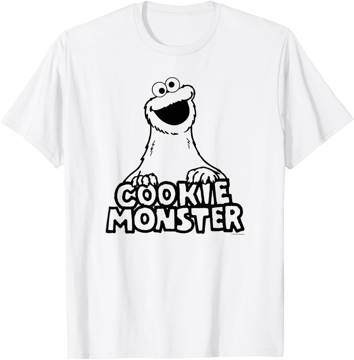 Sesame Street Vintage Cookie Monster T Shirt T-Shirt - T-Shirt | White