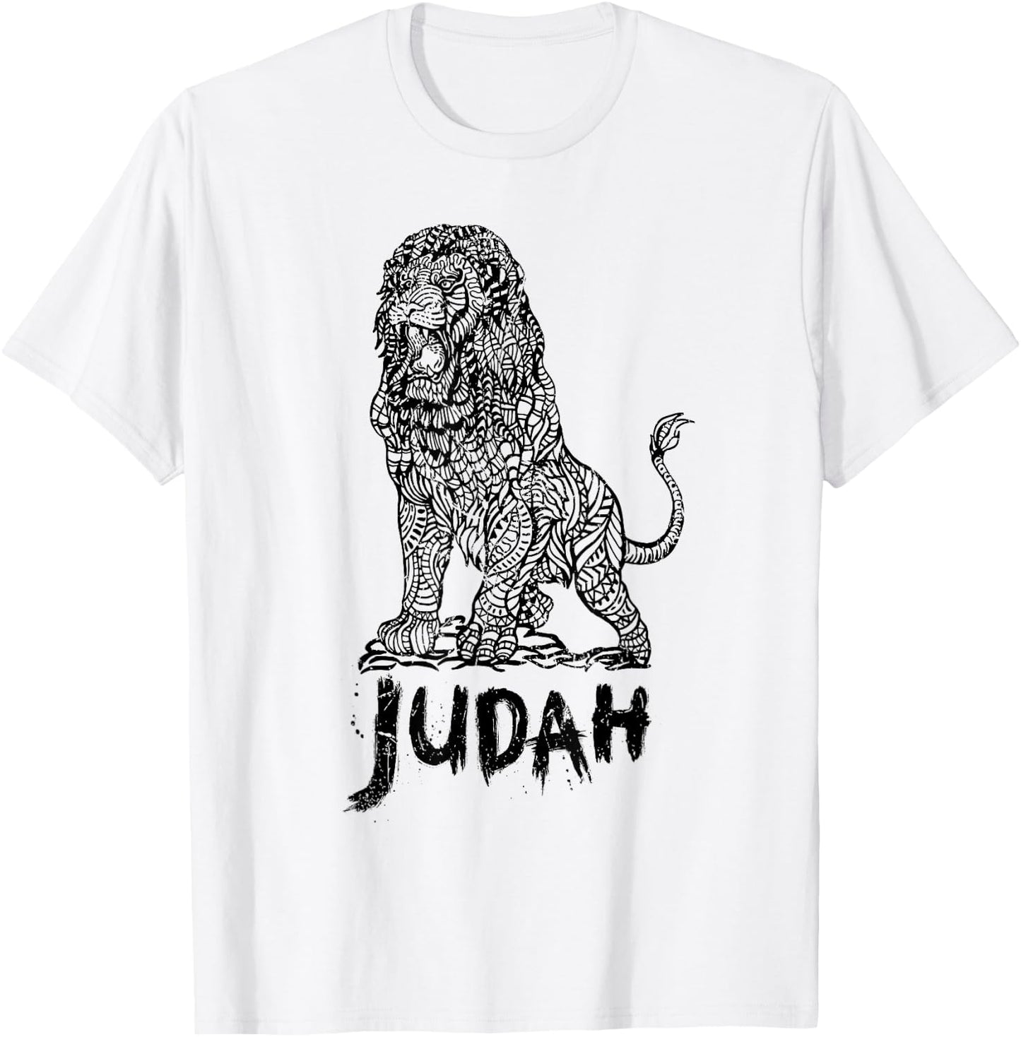 Lion of Judah Israel Jewish Jerusalem Jew Hebrew T-Shirt - T-Shirt | White