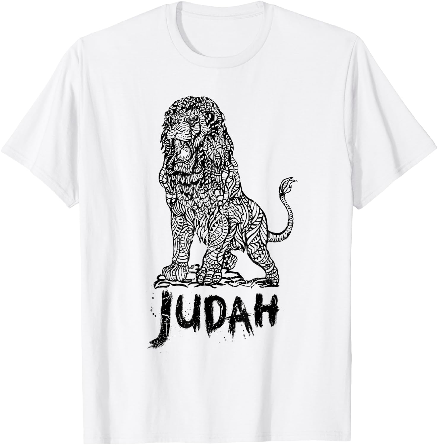 Lion of Judah Israel Jewish Jerusalem Jew Hebrew T-Shirt - T-Shirt | White