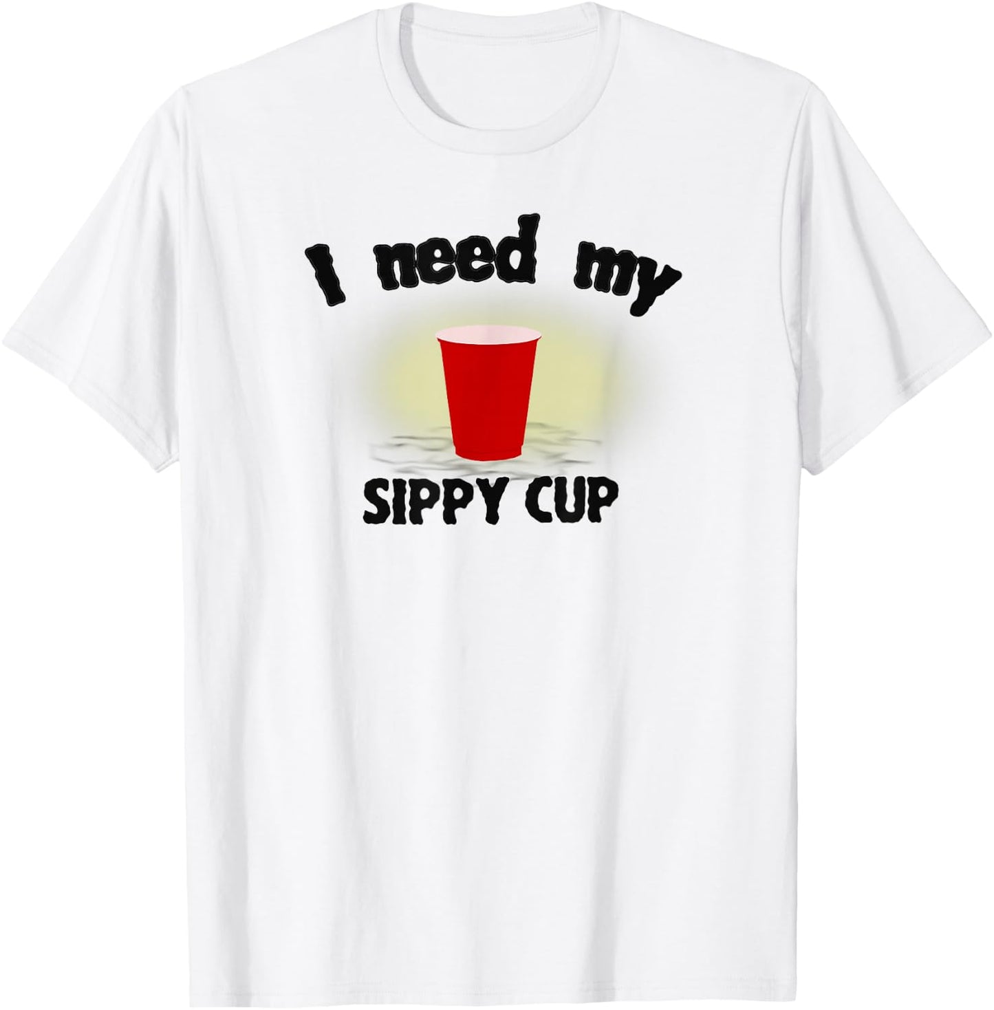 Alcohol Adult Beverage Red Drinking Cup Party T-Shirt - T-Shirt | White