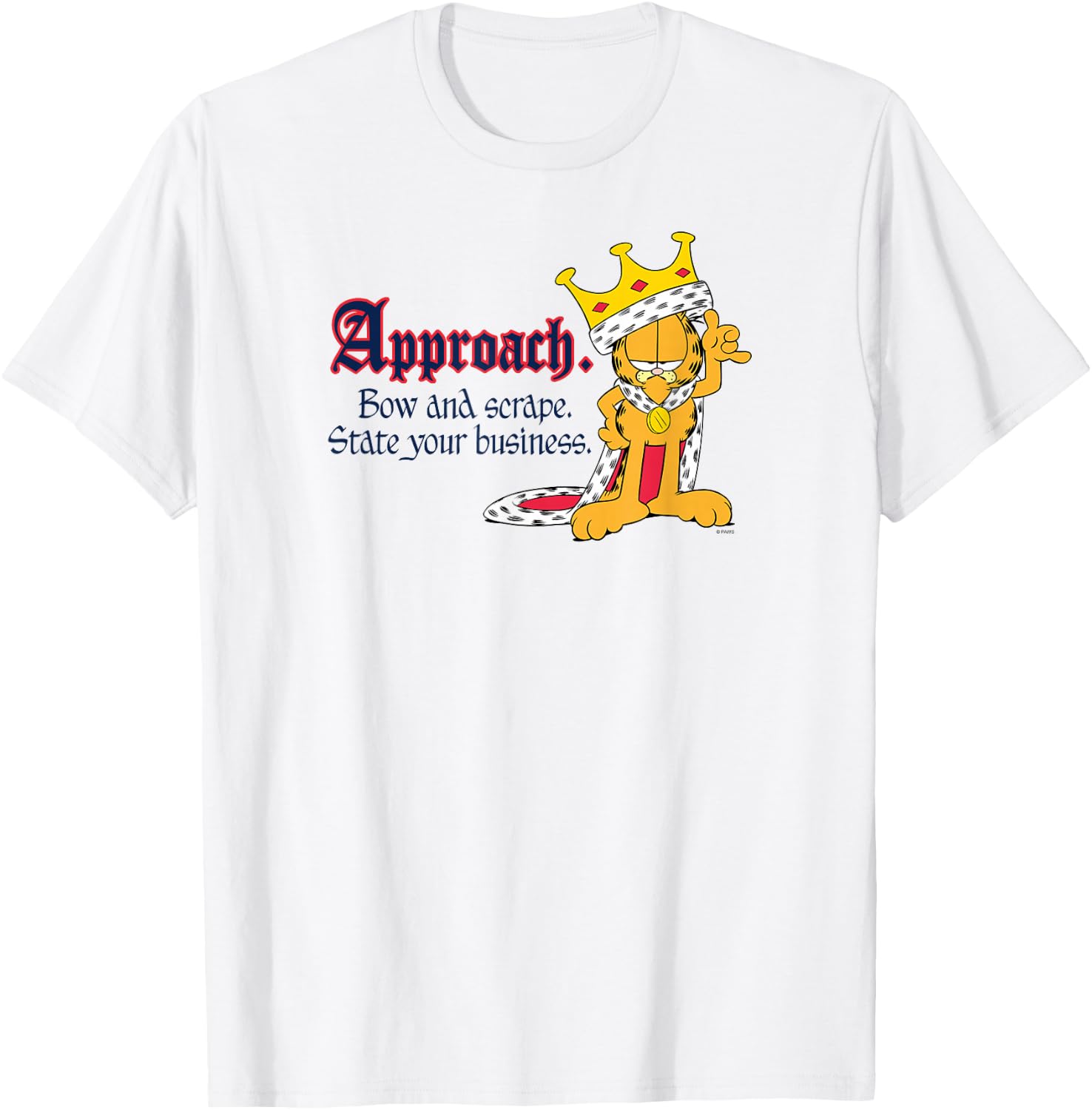 Garfield State Your Business T-Shirt - T-Shirt | White