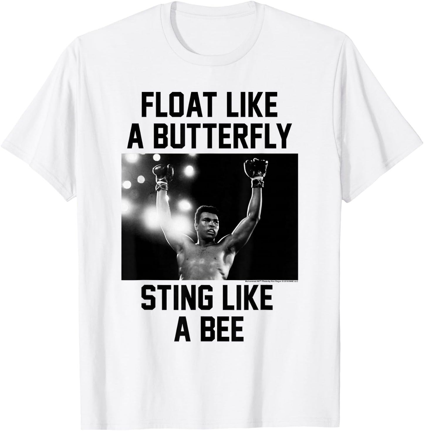 Muhammad Ali Float Like A Butterfly Sting Like a Bee T-Shirt - T-Shirt | White