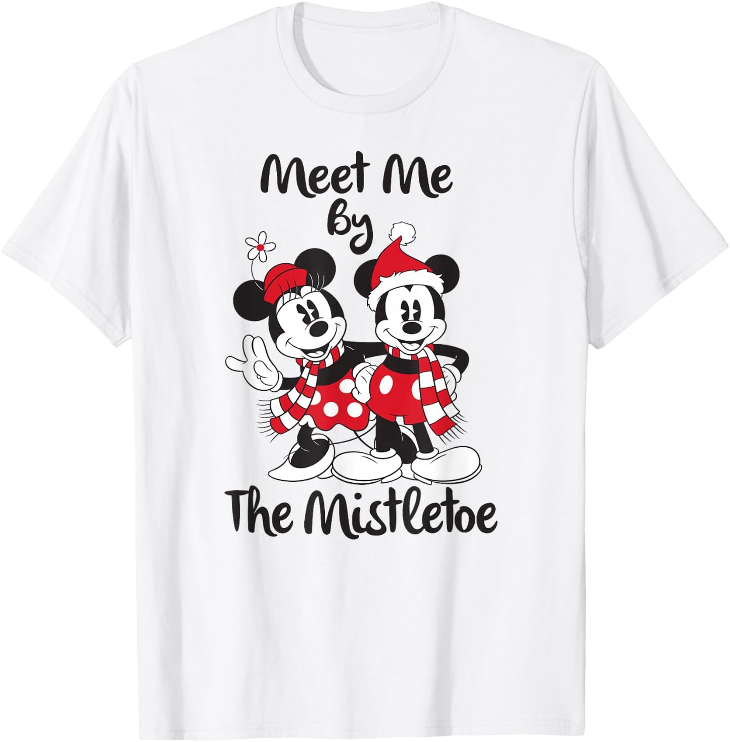 Disney - Mickey Mouse Mistletoe Holiday T-Shirt - T-Shirt | White