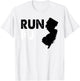 New Jersey Marathon Shirt, Run NJ T-Shirt - T-Shirt | White