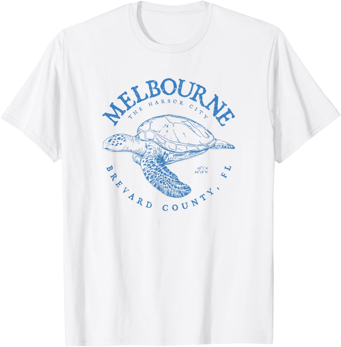 Loggerhead Melbourne Turtle Gift Florida and Palm Bay T-Shirt - T-Shirt | White