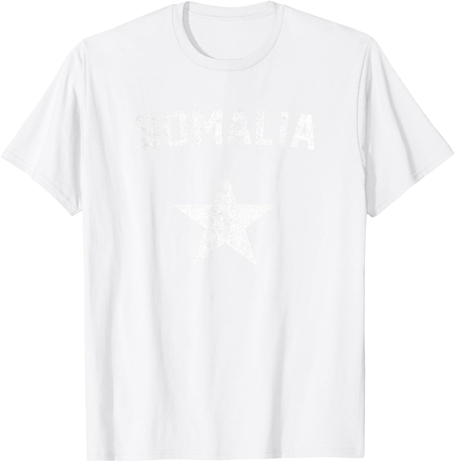 I Love Somalia Minimalist Somalian Flag T-Shirt - T-Shirt | White