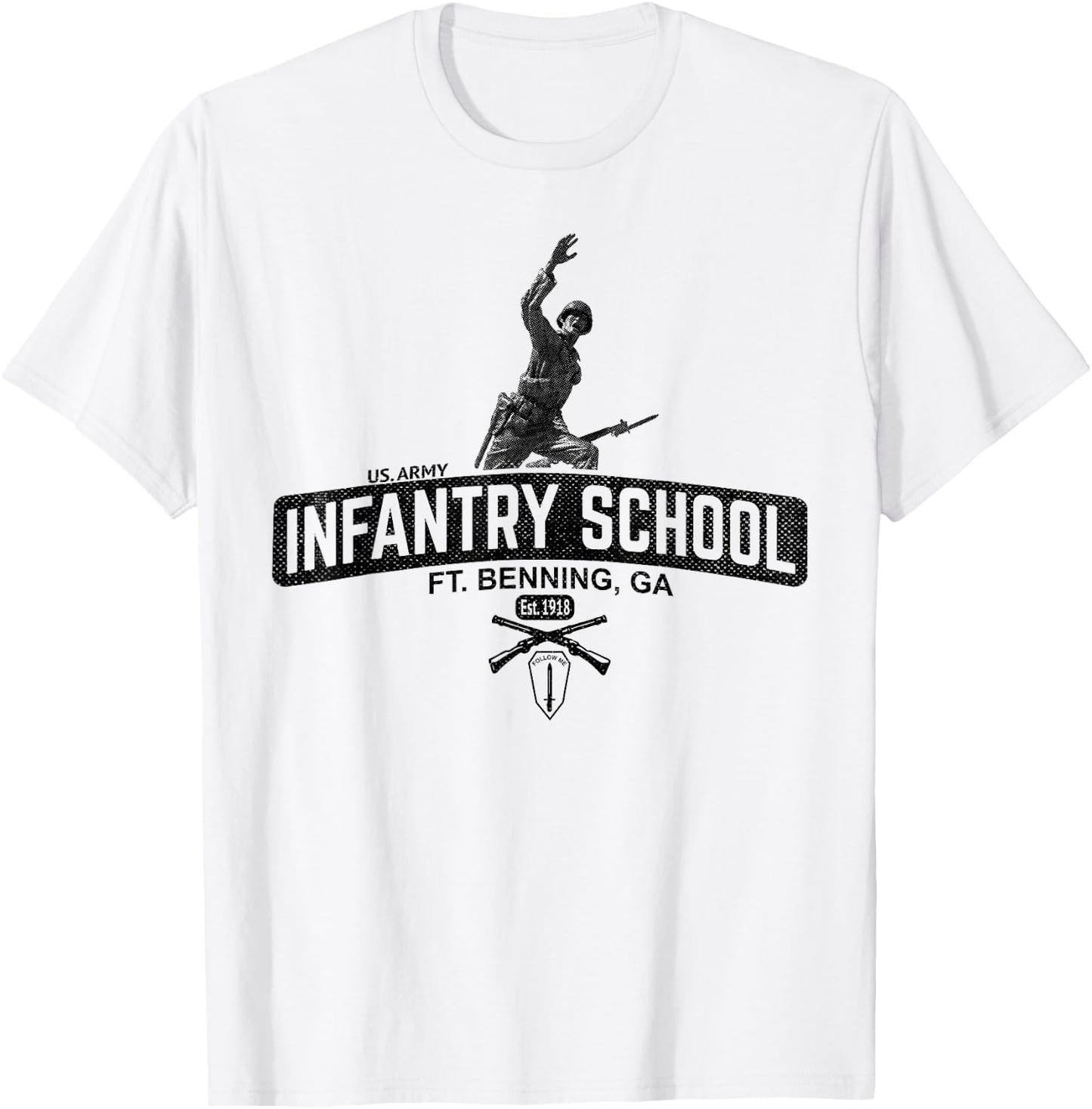 Army Infantry School - Fort Benning T-Shirt - T-Shirt | White