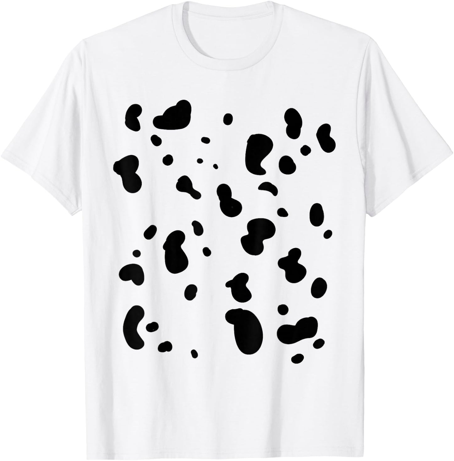Dalmatian Costume Dog Halloween Kids Adult Women Men Toddler T-Shirt - T-Shirt | White