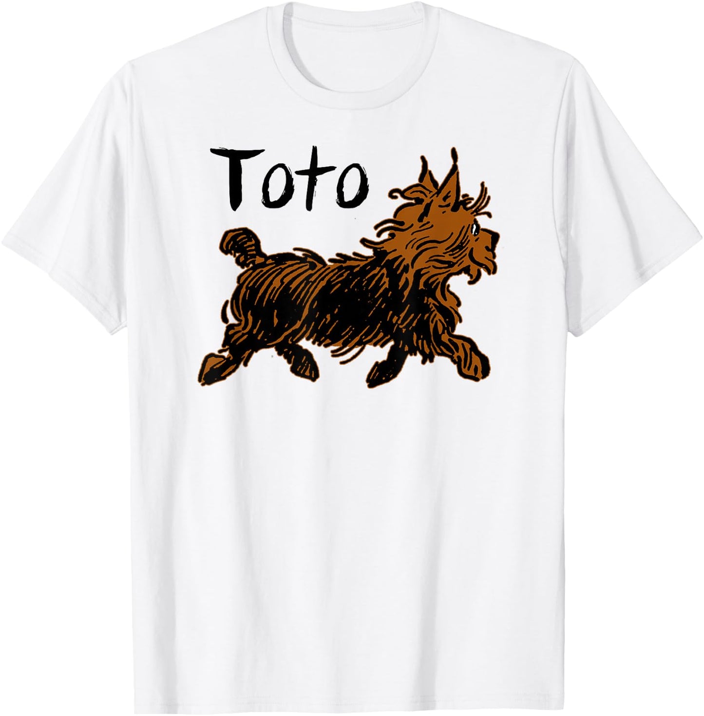 Retro Toto Wizard of OZ Dog Shirt Art Design-Funny Fairytale T-Shirt - T-Shirt | White