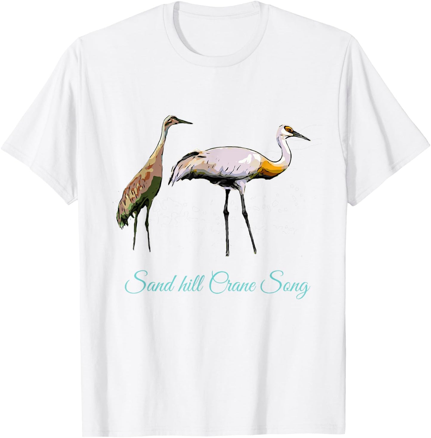 Sandhill Crane Dance T-Shirt - T-Shirt | White