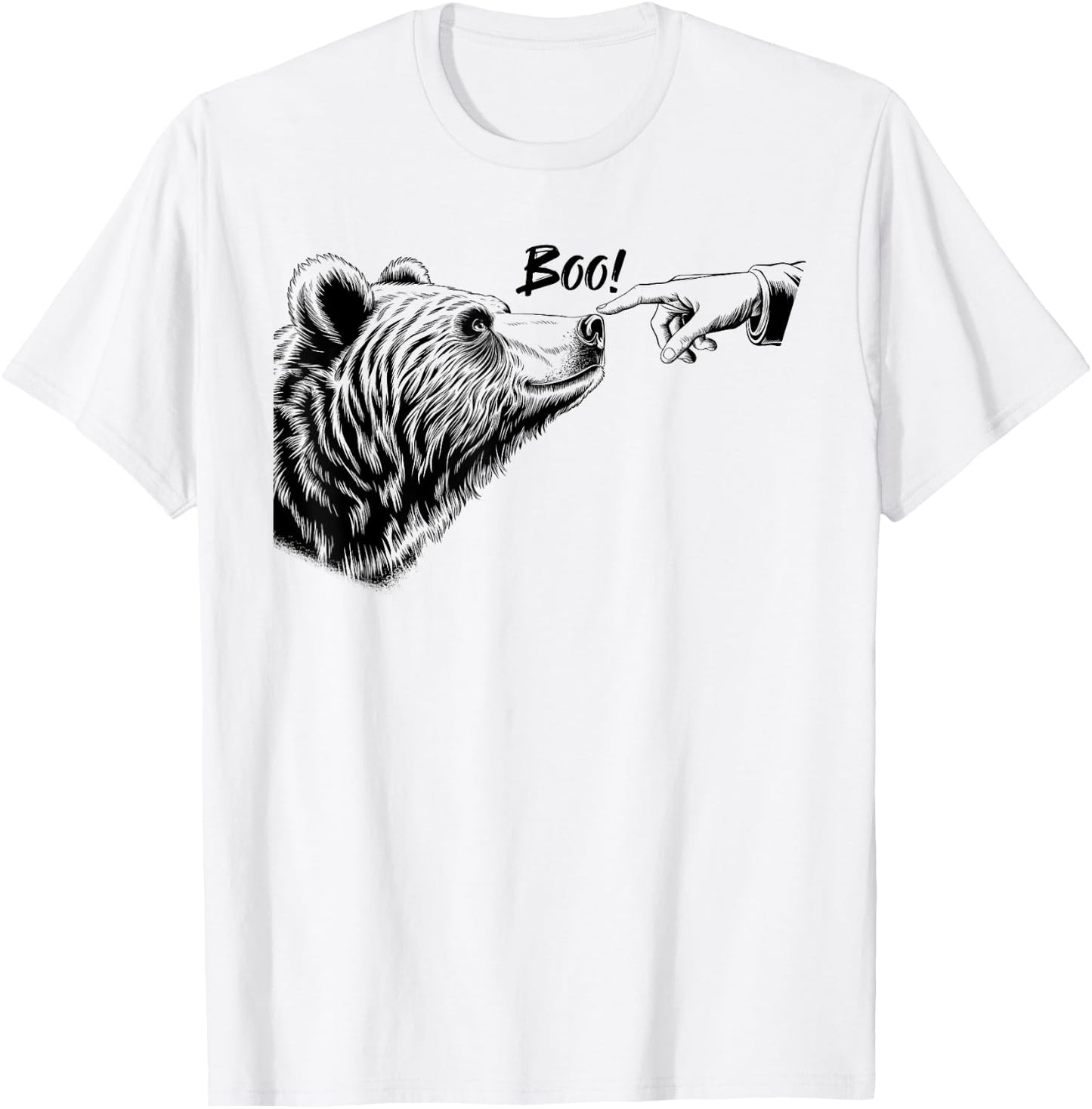 Funny Beer Lover Boop Bear Women Meme Bear Boop T-Shirt - T-Shirt | White