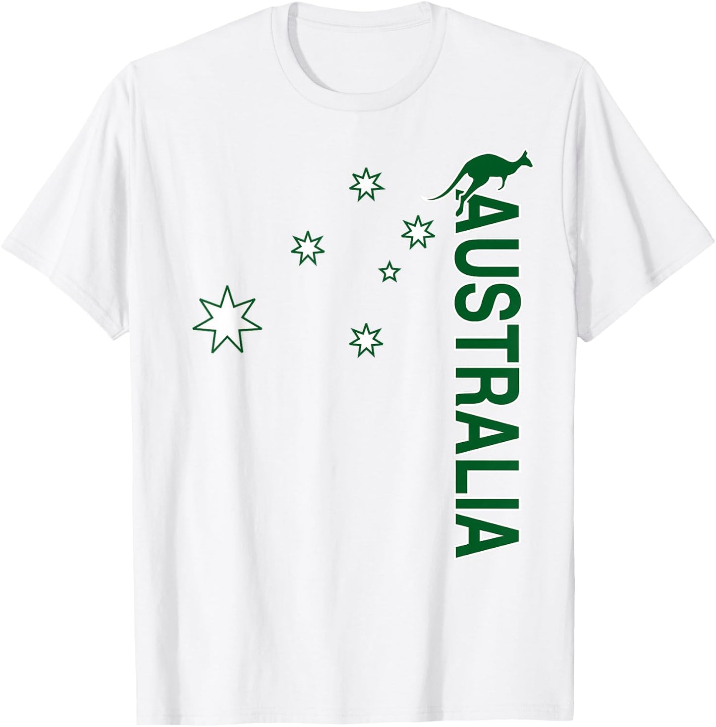 Australia Rugby (Vintage Throwback Stars) T-Shirt - T-Shirt | White