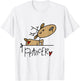 Funny Prancer Reindeer Christmas Holiday T-Shirt - T-Shirt | White