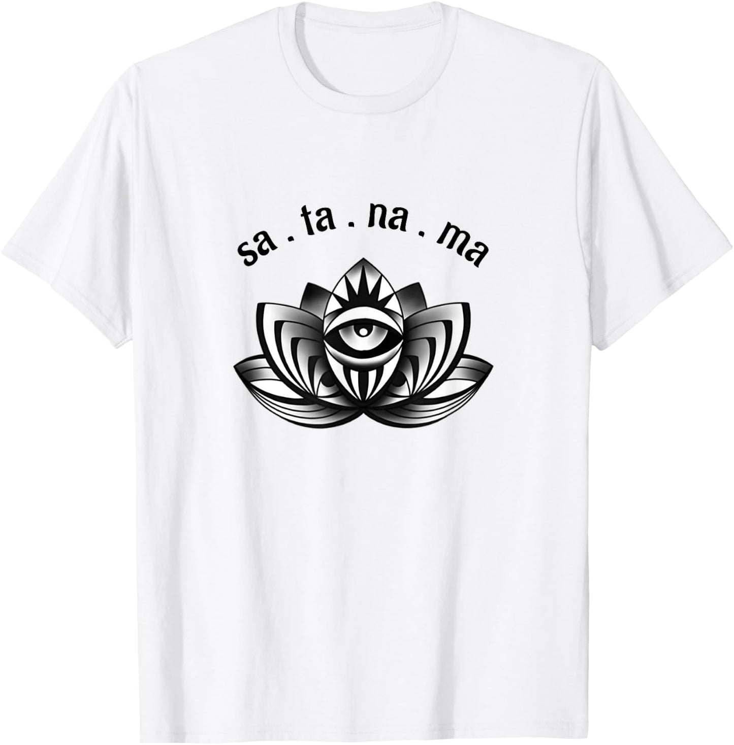 Kundalini Yoga Lotus Flower Pose Kirtan Kriya Mantra T-Shirt - T-Shirt | White