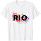 Rio De Janeiro Brazil Vacation with Tropical Hibiscus Flower T-Shirt - T-Shirt | White