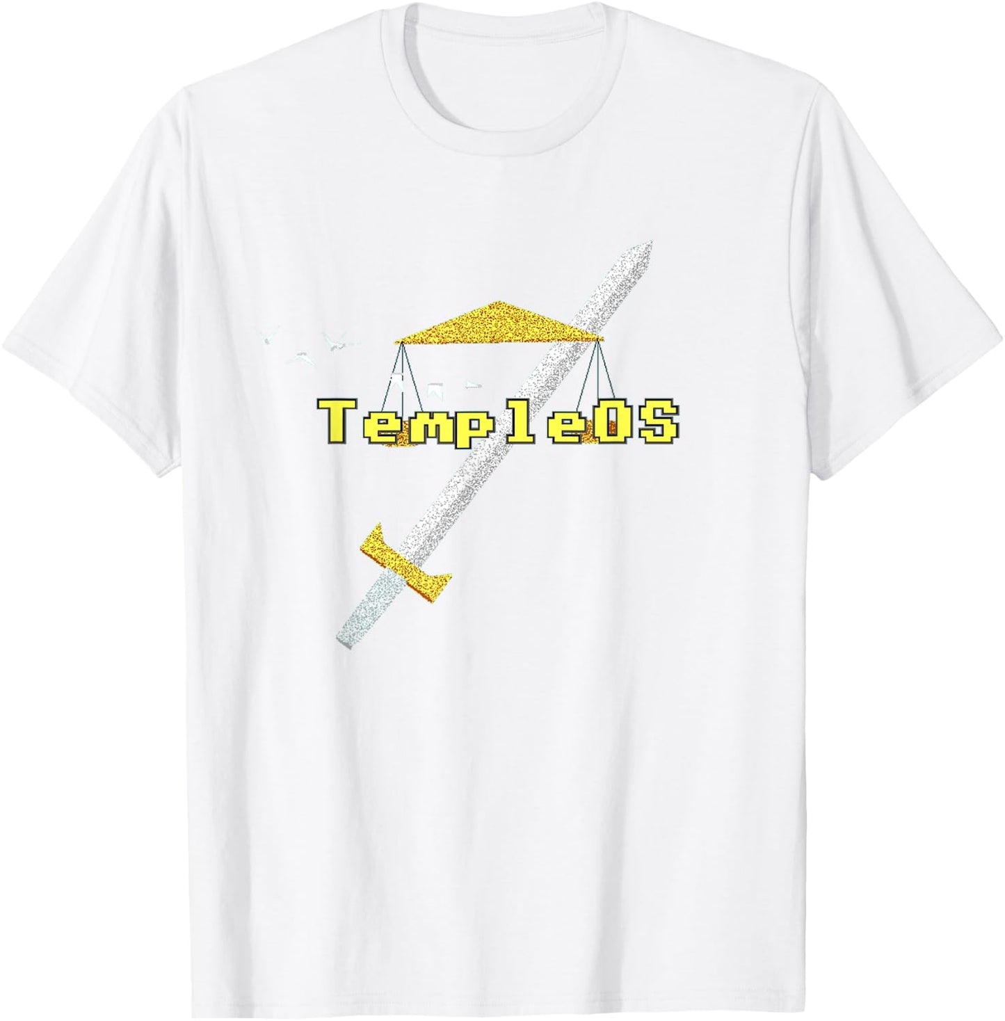 Temple OS - Terry A Davis Memorial T-Shirt - T-Shirt | White