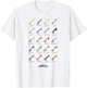 Disney Kingdom Hearts Keyblades with Names T-Shirt - T-Shirt | White