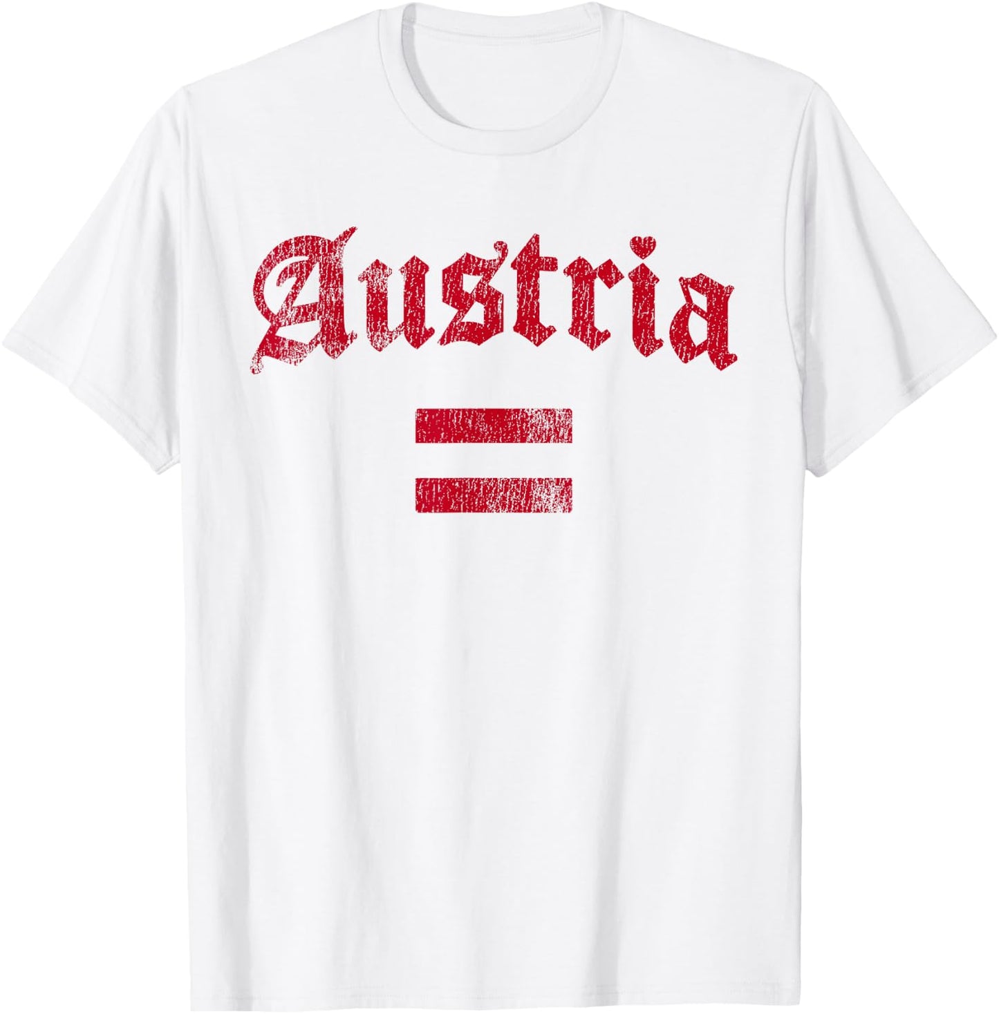 Retro Love Austria Flag Austrian Heart Men Women Kids T-Shirt - T-Shirt | White
