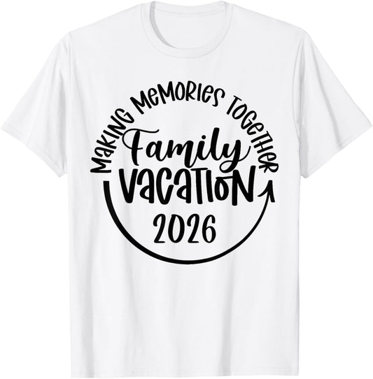 Family Vacation 2026 Beach Matching Family Summer Vacation T-Shirt - T-Shirt | White