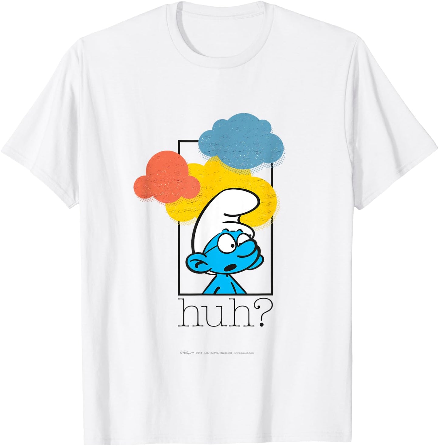 Huh Brainy Smurf T-Shirt - T-Shirt | White