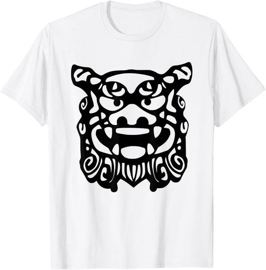 Shisa Japanese Guardian Lion Japan T-Shirt - T-Shirt | White