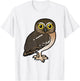 Cute Cartoon Elf Owl Birdorable Illustrated Bird T-Shirt - T-Shirt | White