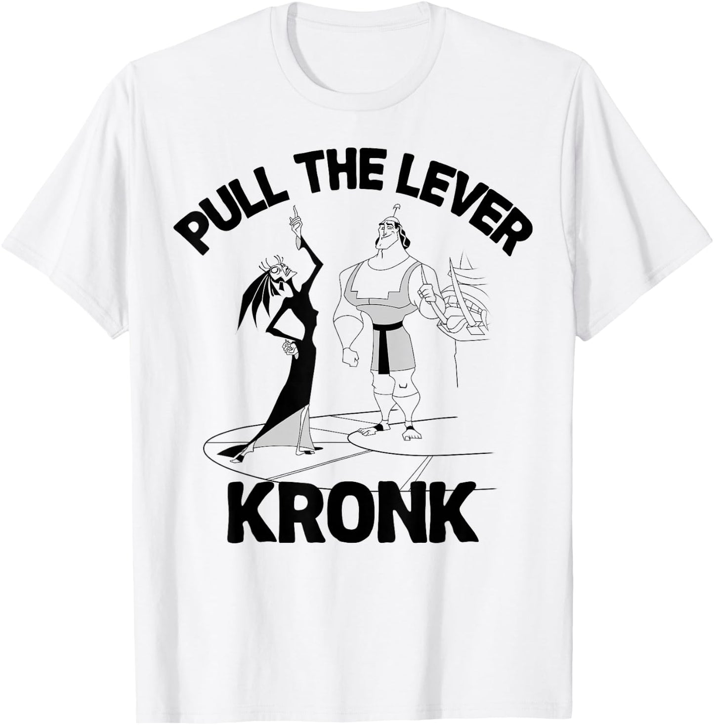 Disney Emperors New Groove Yzma Pull The Lever Kronk T-Shirt - T-Shirt | White