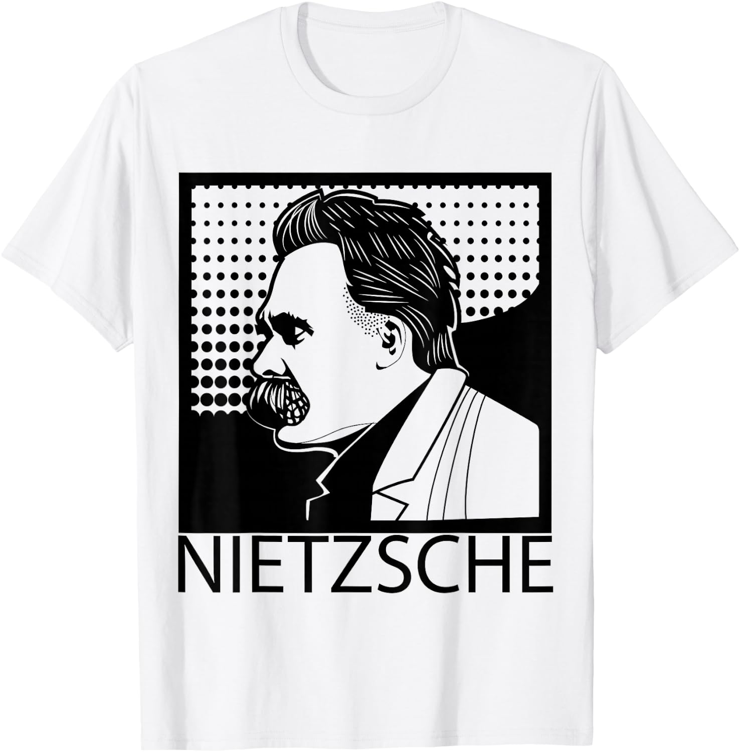Friedrich Nietzsche Philosopher Philosophy T-Shirt - T-Shirt | White