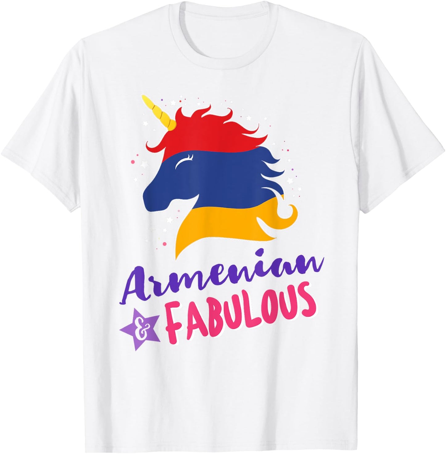 Armenia Armenian Unicorn T-Shirt - T-Shirt | White