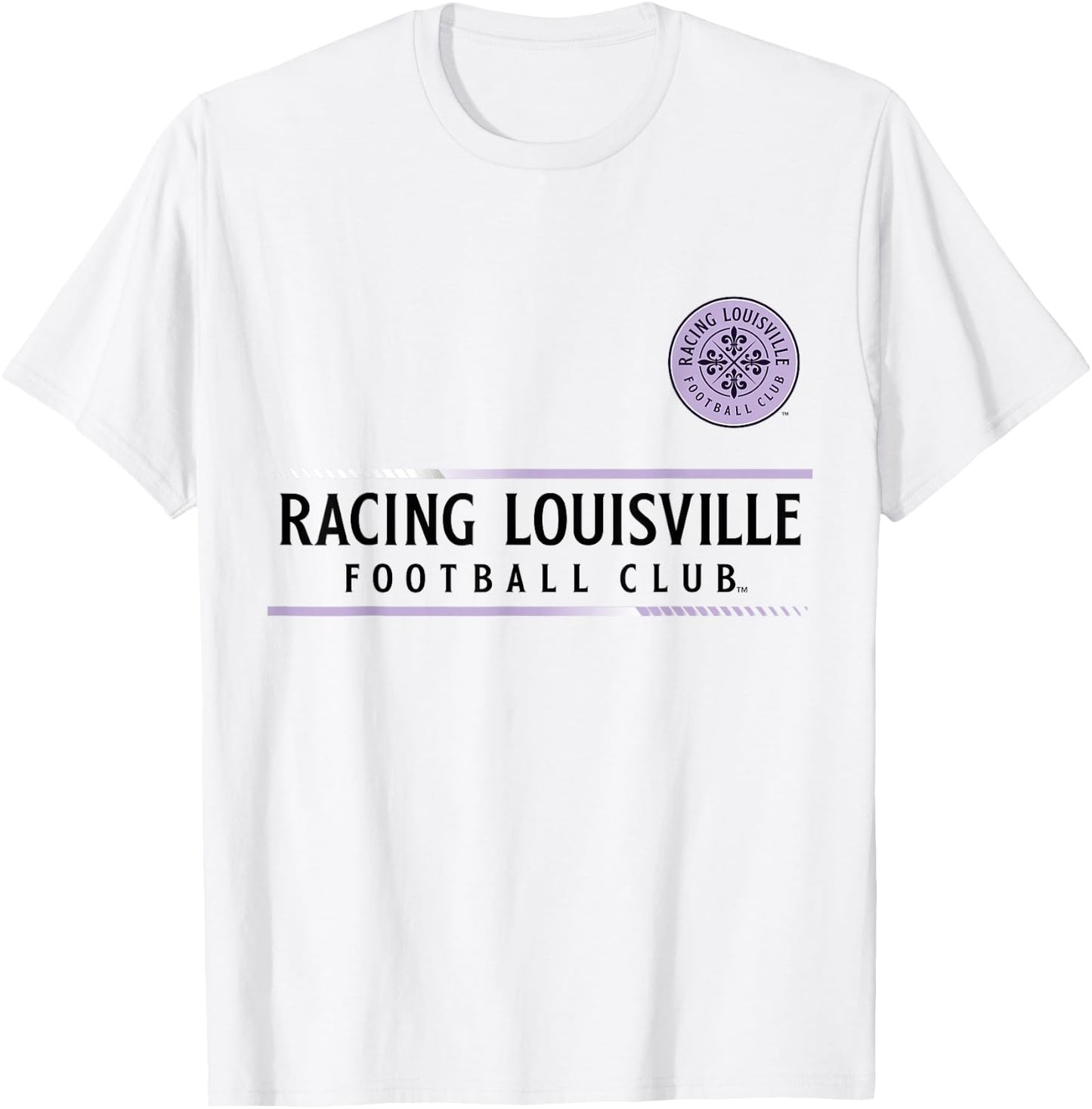 Officially Licensed Racing Louisville FC Soccer NWSL Apparel T-Shirt - T-Shirt | White