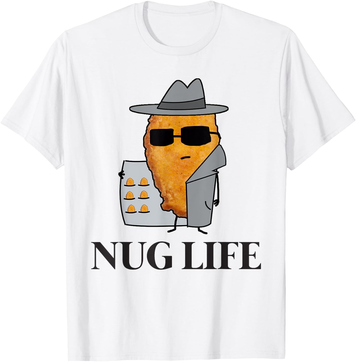 Nug Life Shirt Chicken Nugget Women Kid's T-Shirt - T-Shirt | White