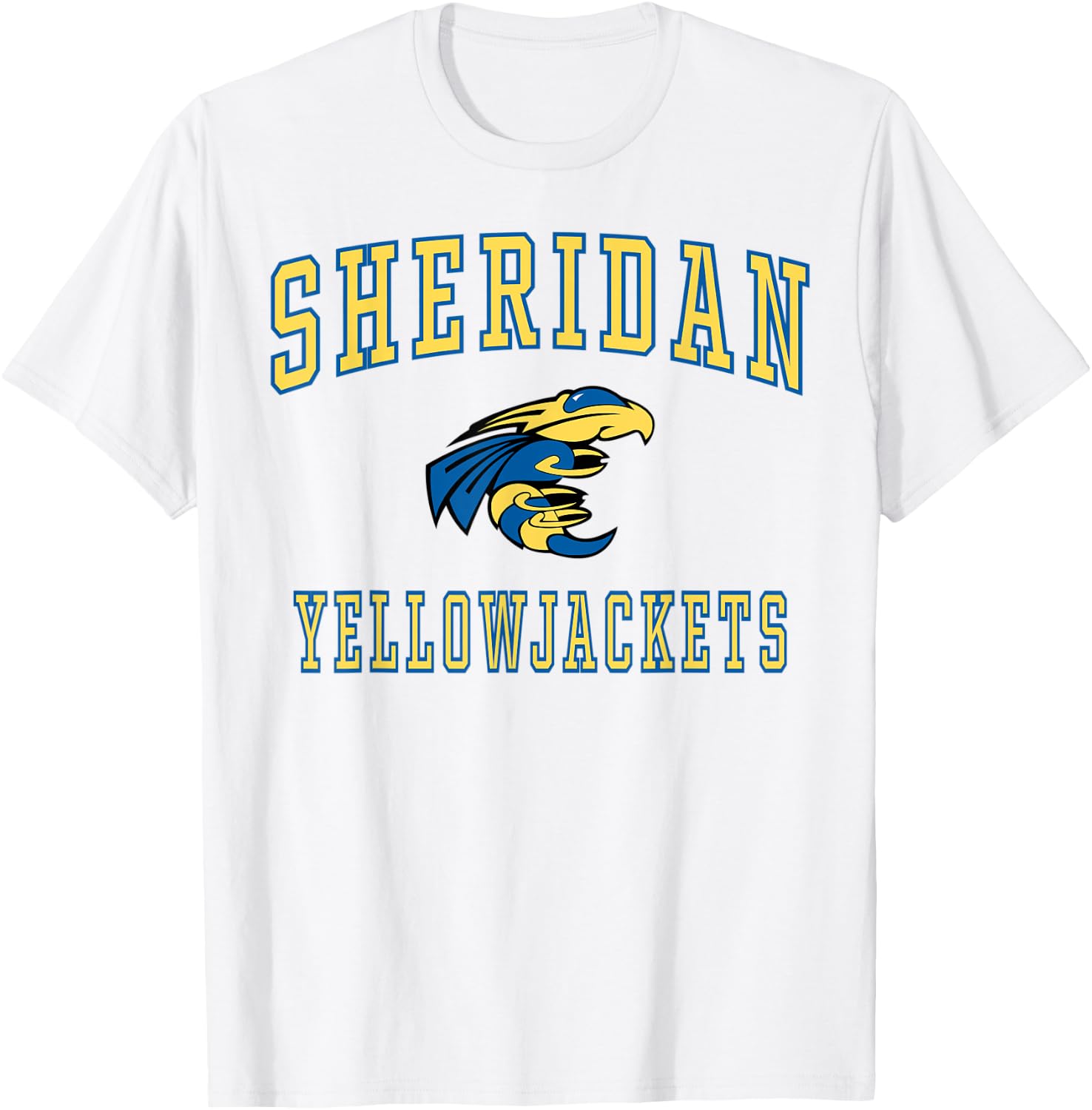Sheridan High School Yellowjackets C1 T-Shirt - T-Shirt | White