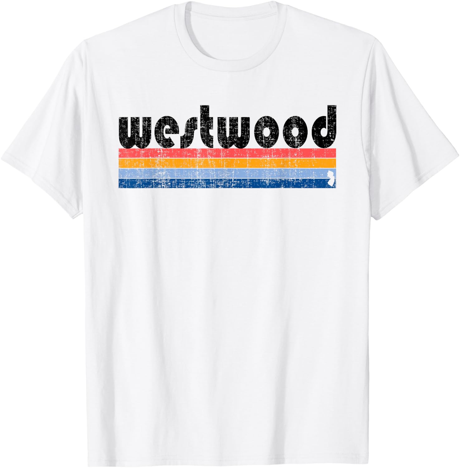 Vintage 80s Style Westwood NJ T-Shirt - T-Shirt | White