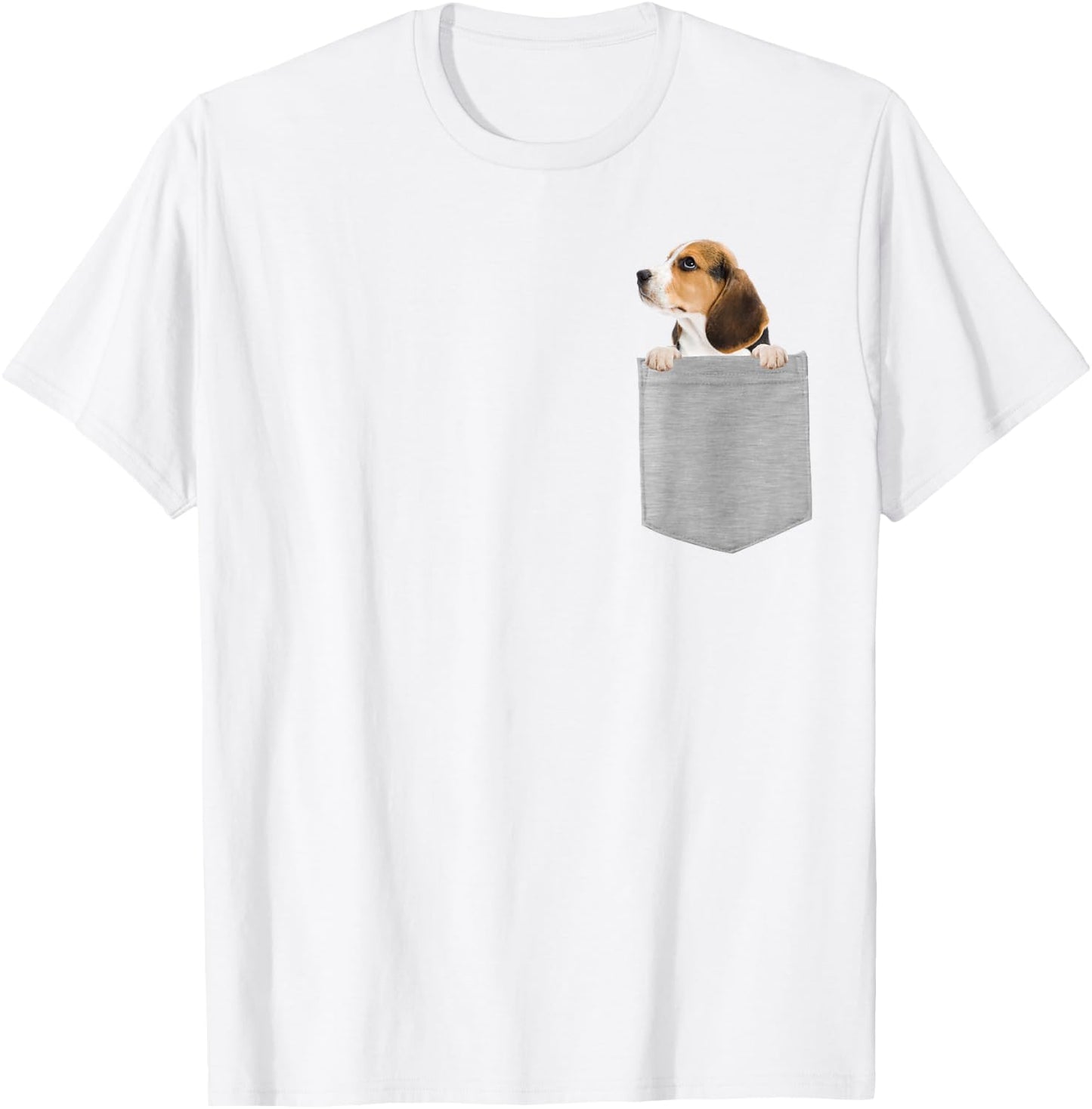 Dog in Your Pocket Beagle Puppy T-Shirt - T-Shirt | White