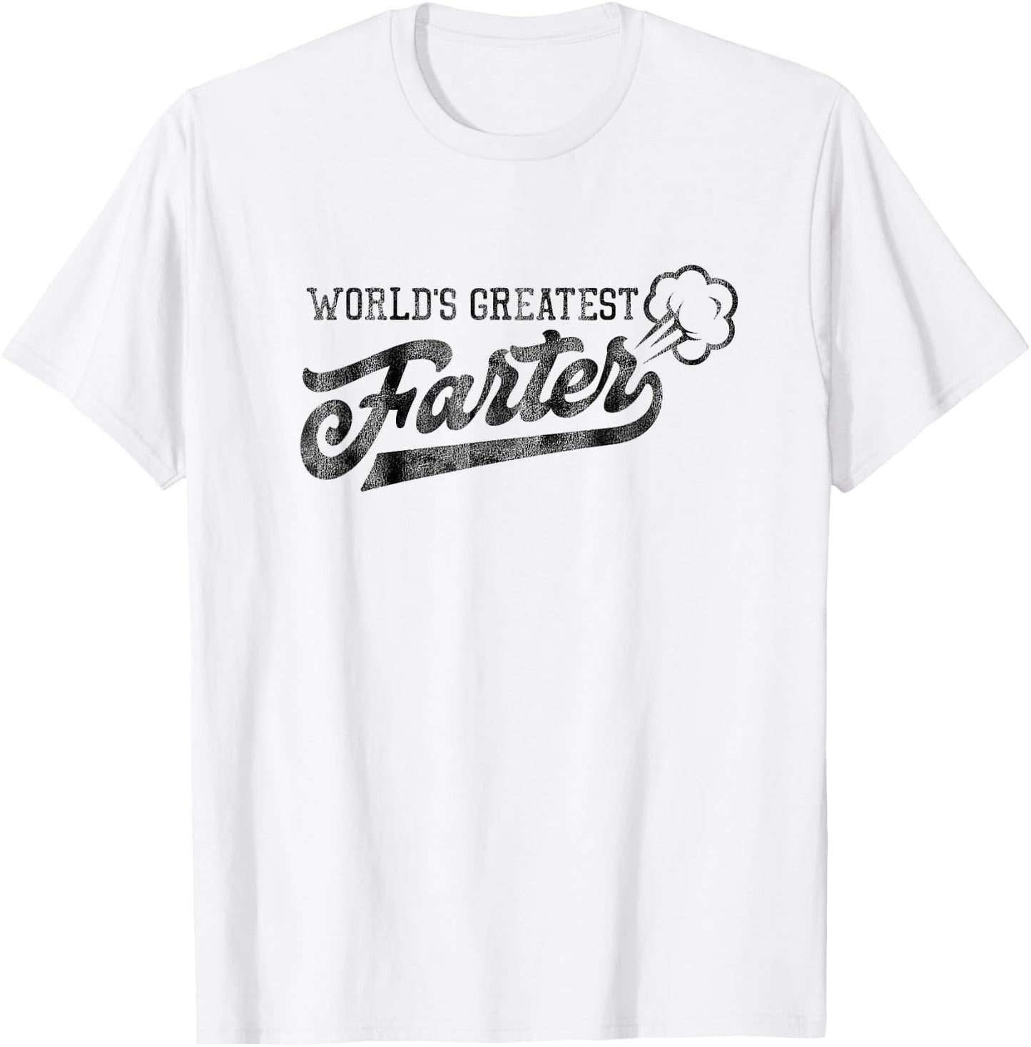 World's Greatest Farter Fart Dad Joke Father's Day T-Shirt - T-Shirt | White