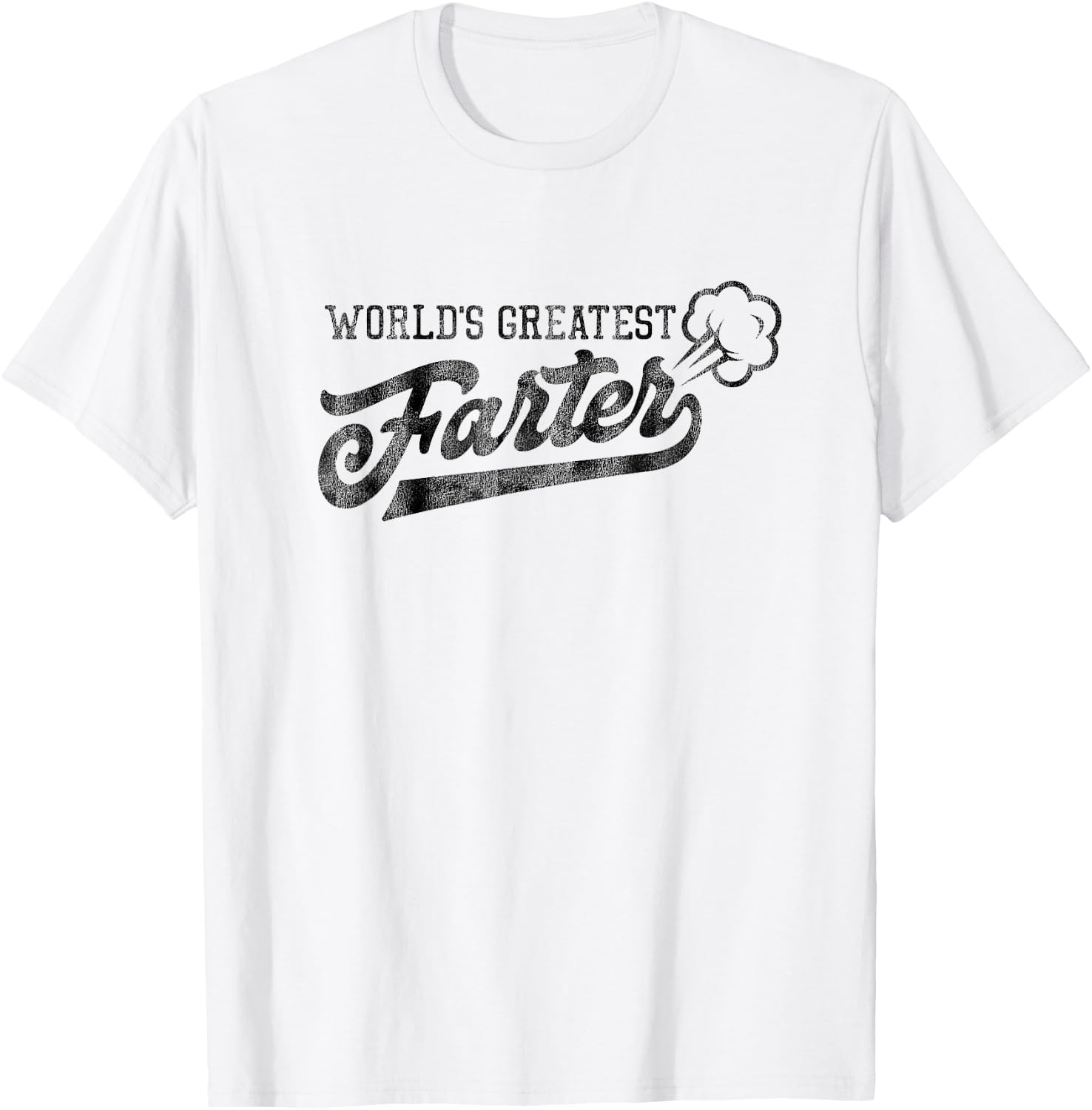 World's Greatest Farter Fart Dad Joke Father's Day T-Shirt - T-Shirt | White