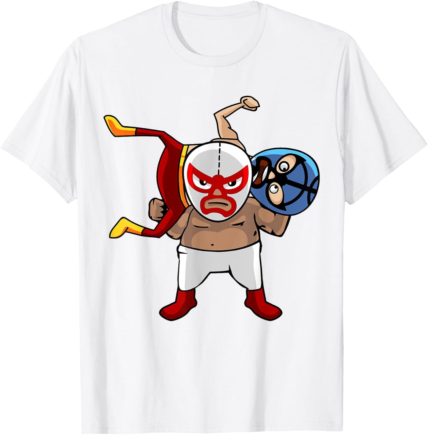 Cool Mexican Wrestling Lucha Libre Mask - Retro Legend T-Shirt - T-Shirt | White